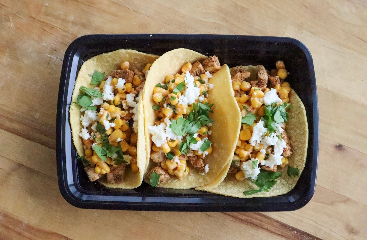 Street Corn Chicken Tacos