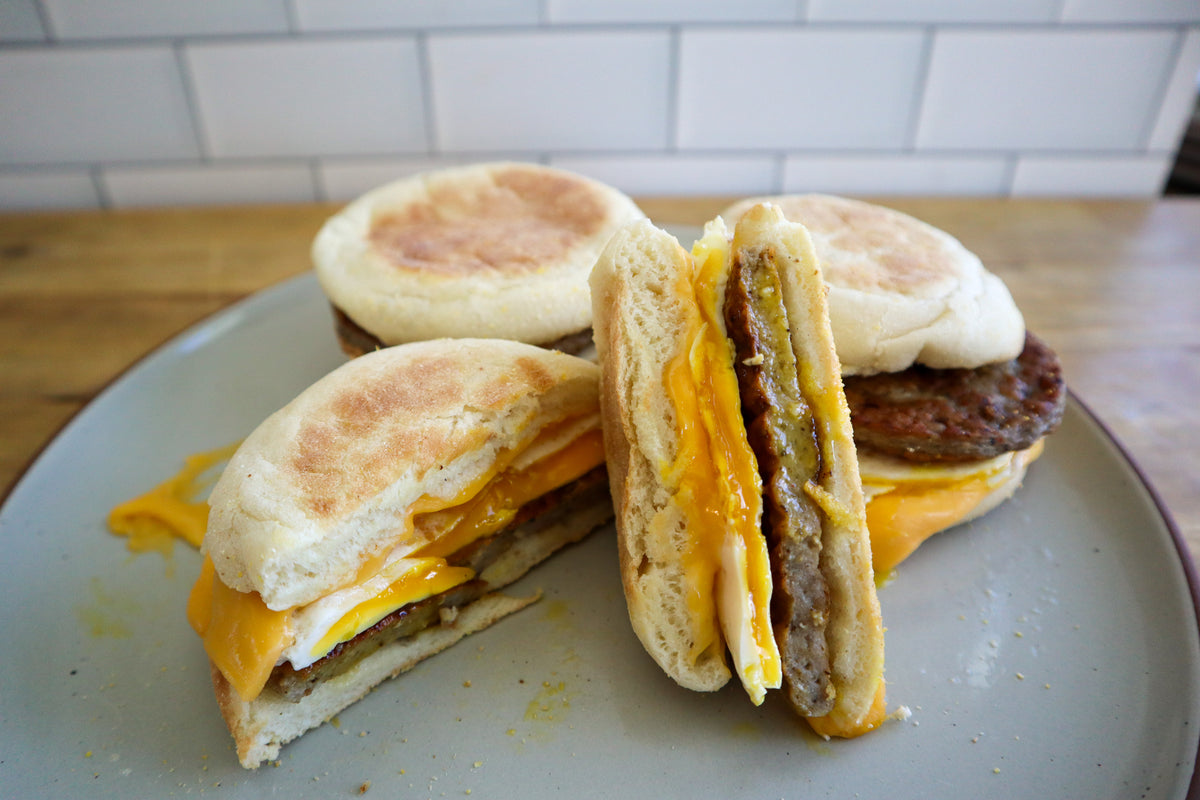 Chicken Sausage Breakfast Sandwich