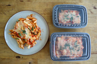 Red and White Chicken Pasta