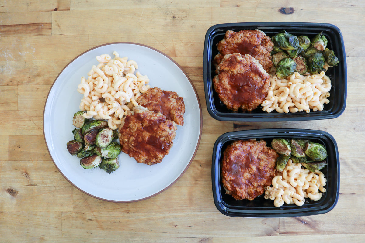 Turkey Meatloaf with Mac & Cheese